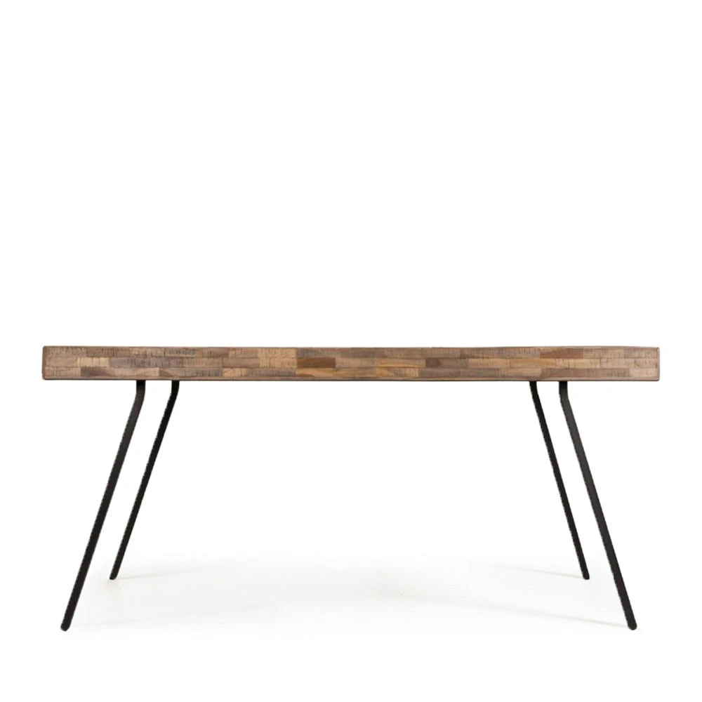 SURI Table à Manger En Teck Recyclé 220x100cm 6 SURI Table à Manger En Teck Recyclé 220x100cm – Image 4