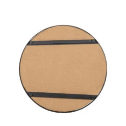 FIONA Tableau Rond Contemporain -Meubles Soldes Magasin tableau rond contemporain marron woood fiona 3