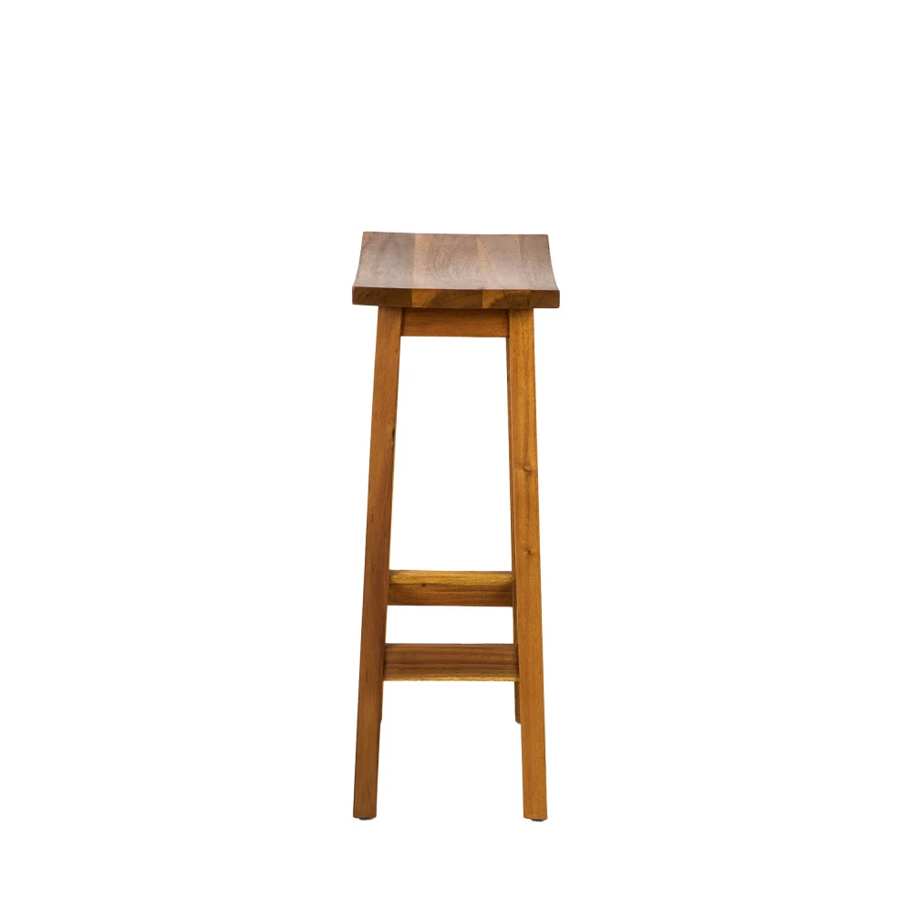 HANOTILO Tabouret De Bar 77cm En Acacia 7 HANOTILO Tabouret De Bar 77cm En Acacia – Image 5