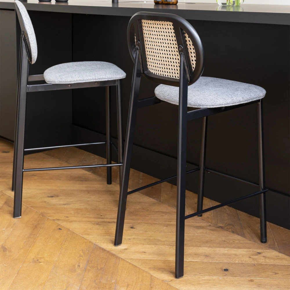 SPIKE Tabouret De Bar En Tissu 65cm 3 SPIKE Tabouret De Bar En Tissu 65cm