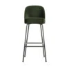 VOGUE Tabouret De Bar En Velours 80cm -Meubles Soldes Magasin tabouret bar velours 80cm bepurehome vogue