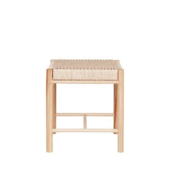 ABANO Tabouret En Bois Et Corde H46,5cm -Meubles Soldes Magasin tabouret bois corde h465cm house nordic abano 1