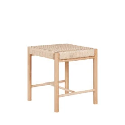 ABANO Tabouret En Bois Et Corde H46,5cm -Meubles Soldes Magasin tabouret bois corde h465cm house nordic abano 2