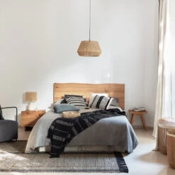 VICENTINA Tabouret En Bois De Teck H46cm -Meubles Soldes Magasin tabouret bois teck h46cm kave home vicentina 4