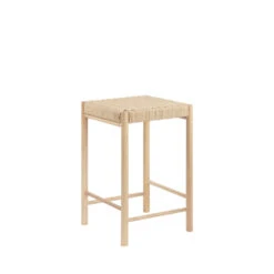 ABANO Tabouret De Bar En Bois Et Corde 66,5cm -Meubles Soldes Magasin tabouret de bar bois corde 665cm house nordic abano 4