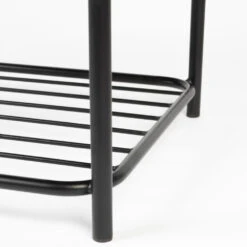 MILOU Tabouret Rectangulaire En Tissu Et Métal -Meubles Soldes Magasin tabouret rectangulaire tissu metal milou 7