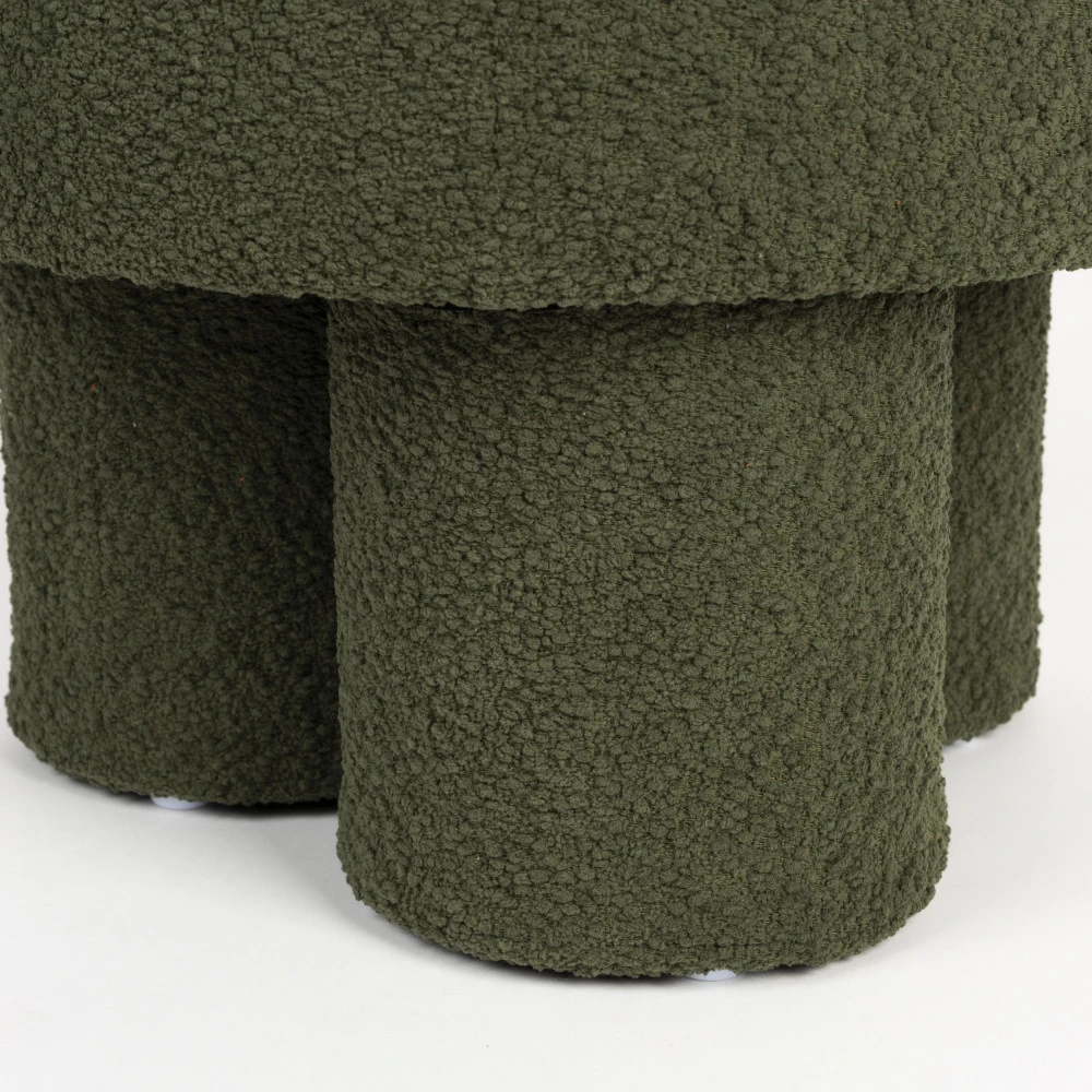 MARCOS Tabouret Rond En Tissu Bouclette ø40cm 6 MARCOS Tabouret Rond En Tissu Bouclette ø40cm – Image 4