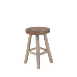 BADIA Tabouret En Teck H45cm 7 BADIA Tabouret En Teck H45cm -Meubles Soldes Magasin tabouret teck h45cm house nordic badia 2