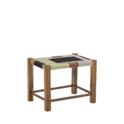 VERDE Tabouret Tissé En Bois Et Jute -Meubles Soldes Magasin tabouret tisse bois jute bloomingville verde 3