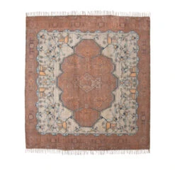 VOLKEL Tapis Carré D'inspiration Berbère à Franges -Meubles Soldes Magasin tapis carre inspiration berbere franges hkliving volkel 1