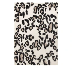 ANGOLA Tapis Contemporain à Motif Léopard -Meubles Soldes Magasin tapis contemporain motif leopard angola 1