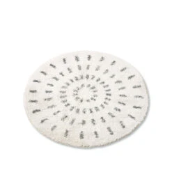 MAALA Tapis De Bain Rond En Coton -Meubles Soldes Magasin tapis de bain rond coton maala hkliving 2