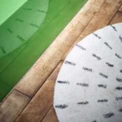 MAALA Tapis De Bain Rond En Coton -Meubles Soldes Magasin tapis de bain rond coton maala hkliving 3