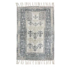 MORIGE Tapis De Bain D'inspiration Orientale En Coton 7 MORIGE Tapis De Bain D'inspiration Orientale En Coton -Meubles Soldes Magasin tapis gris ecru inspiration orientale hkliving morige 2