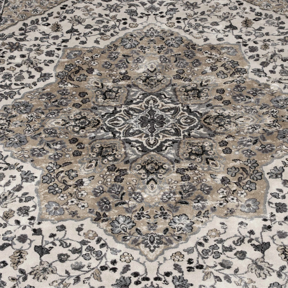 VOGUE Tapis Persan Bleu Gris 7 VOGUE Tapis Persan Bleu Gris – Image 5