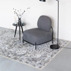 VOGUE Tapis Persan Bleu Gris 21 VOGUE Tapis Persan Bleu Gris -Meubles Soldes Magasin tapis persan bleu gris vogue 9