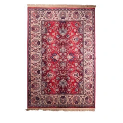 OLD BID Tapis De Salon Persan Rouge -Meubles Soldes Magasin tapis persan rouge old bid 1