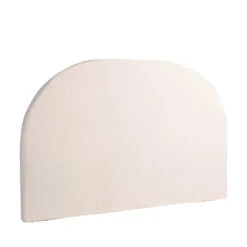 NOUSSA Tête De Lit En Coton Et Lin Demi-lune L170cm -Meubles Soldes Magasin tete de lit lin demi lune l170cm drawer noussa 2