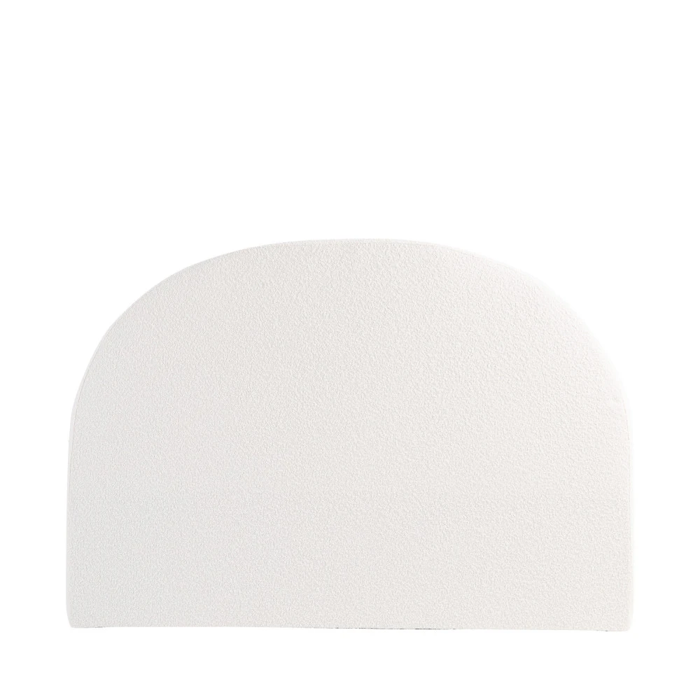 NOUSSA Tête De Lit En Tissu Bouclette Demi-lune L150cm 4 NOUSSA Tête De Lit En Tissu Bouclette Demi-lune L150cm – Image 2