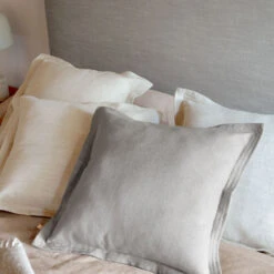 TANIT Tête De Lit En Lin 180x100cm -Meubles Soldes Magasin tete lit lin 180x100cm kave home tanit 7