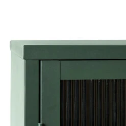 BJORN Vaisselier 2 Portes En Verre Strié Et Métal H140cm -Meubles Soldes Magasin vaisselier 2 portes verre strie metal h140cm bjorn 6