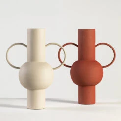 ZAÏO Vase Décoratif Finition Poudrée ø36cm