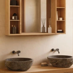 TETSU Vasque En Pierre ø40cm 18 TETSU Vasque En Pierre ø40cm -Meubles Soldes Magasin vasque en pierre 40cm kave home tetsu 7