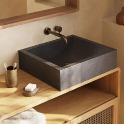 DELINA Vasque En Terrazzo 40x45cm -Meubles Soldes Magasin vasque en terrazzo 40x45cm kave home delina 4