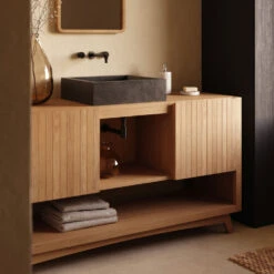 DELINA Vasque En Terrazzo 40x45cm -Meubles Soldes Magasin vasque en terrazzo 40x45cm kave home delina 6