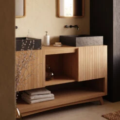 DELINA Vasque En Terrazzo 40x45cm -Meubles Soldes Magasin vasque en terrazzo 40x45cm kave home delina 7