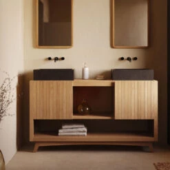 DELINA Vasque En Terrazzo 40x45cm -Meubles Soldes Magasin vasque en terrazzo 40x45cm kave home delina 8