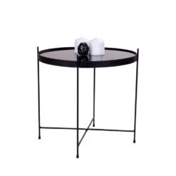 VENEZIA Table Basse En Verre Et Métal ø48xh48cm 16 VENEZIA Table Basse En Verre Et Métal ø48xh48cm -Meubles Soldes Magasin venezia table basse verre metal house nordic 13