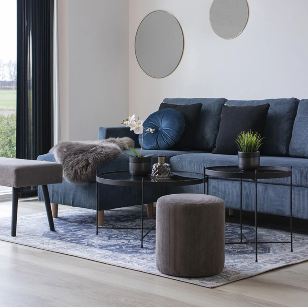 VENEZIA Table Basse En Verre Et Métal ø48xh48cm 12 VENEZIA Table Basse En Verre Et Métal ø48xh48cm – Image 10