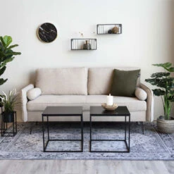 VITA Bout De Canapé En Métal Et Bois -Meubles Soldes Magasin vita bout canape metal bois house nordic 7