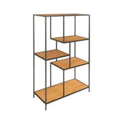 VITA Etagère En Bois Et Métal 80x120cm -Meubles Soldes Magasin vita etagere bois metal 80x120cm house nordic 3