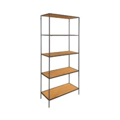 VITA Etagère En Bois Et Métal 80x170cm -Meubles Soldes Magasin vita etagere metal bois 80x170cm house nordic 3
