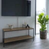 VITA Meuble TV En Bois Et Métal L100cm -Meubles Soldes Magasin vita meuble tv bois metal house nordic