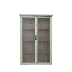 HAZEM Vitrine 2 Portes En Bois 81x122cm -Meubles Soldes Magasin vitrine 2 portes bois 81x122cm bloomingville hazem 1