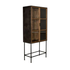 CHISEL Vitrine 2 Portes En Bois Recyclé 13 CHISEL Vitrine 2 Portes En Bois Recyclé -Meubles Soldes Magasin vitrine 2 portes bois recycle dutchbone chisel 2