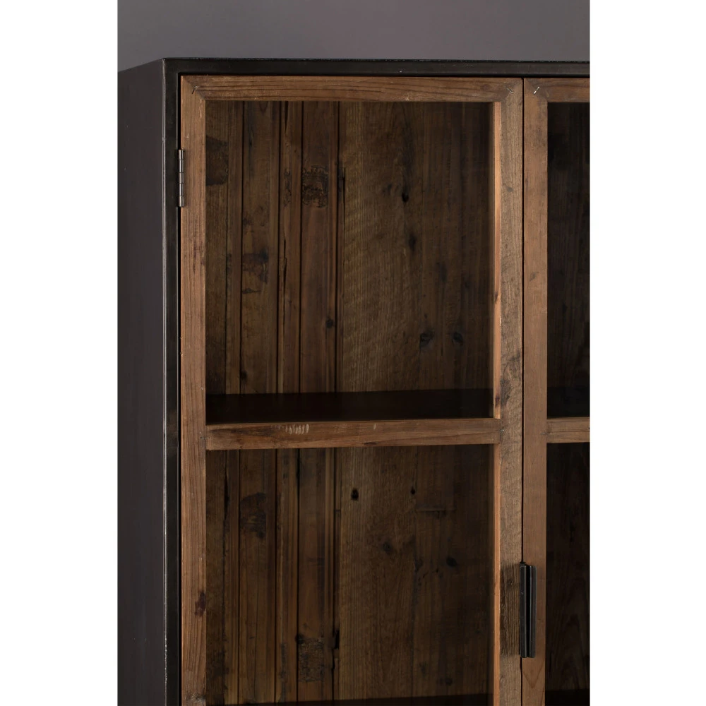 CHISEL Vitrine 2 Portes En Bois Recyclé 7 CHISEL Vitrine 2 Portes En Bois Recyclé – Image 5