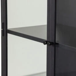 PRECIOUS Vitrine 2 Portes En Métal 90x190cm -Meubles Soldes Magasin vitrine 2 portes metal 90x190cm woood precious 4