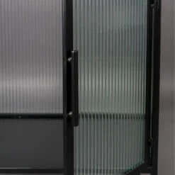 BOLI Vitrine 2 Portes En Métal Et Verre Trempé 105x65cm -Meubles Soldes Magasin vitrine 2 portes metal verre trempe 105x65cm dutchbone boli 6