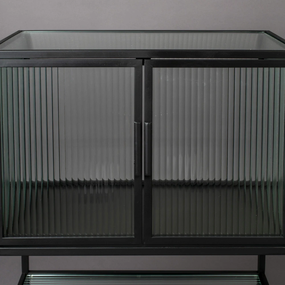 BOLI Vitrine 2 Portes En Métal Et Verre Trempé 90x60cm 8 BOLI Vitrine 2 Portes En Métal Et Verre Trempé 90x60cm – Image 6