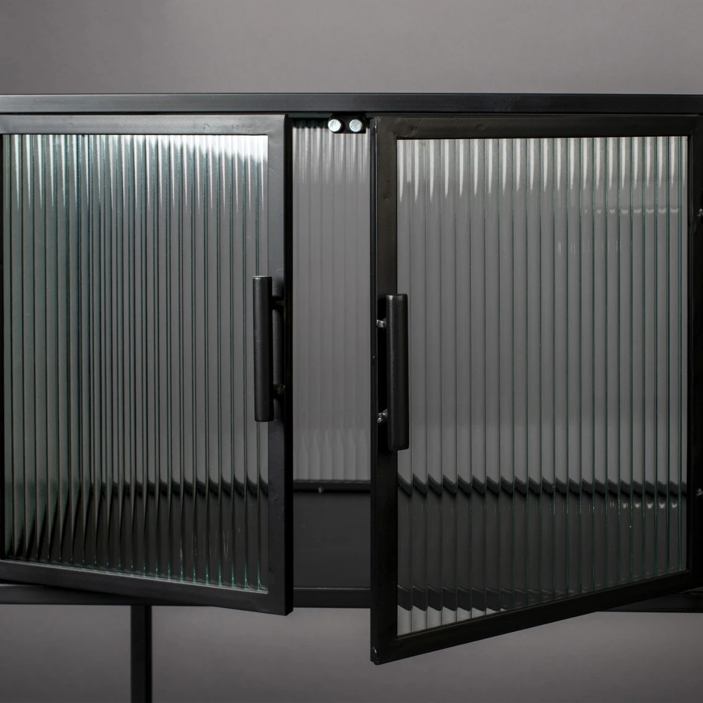 BOLI Vitrine 2 Portes En Métal Et Verre Trempé 90x60cm 9 BOLI Vitrine 2 Portes En Métal Et Verre Trempé 90x60cm – Image 7