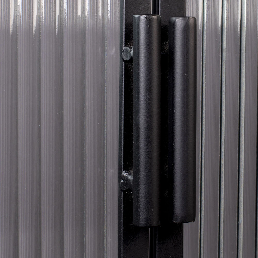 BOLI Vitrine 2 Portes En Métal Et Verre Trempé 90x60cm 11 BOLI Vitrine 2 Portes En Métal Et Verre Trempé 90x60cm – Image 9