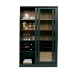 JAMES Vitrine En Bois -Meubles Soldes Magasin vitrine bois woood james 2