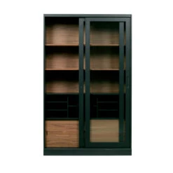 JAMES Vitrine En Bois -Meubles Soldes Magasin vitrine bois woood james 4