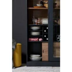 JAMES Vitrine En Bois -Meubles Soldes Magasin vitrine bois woood james 7